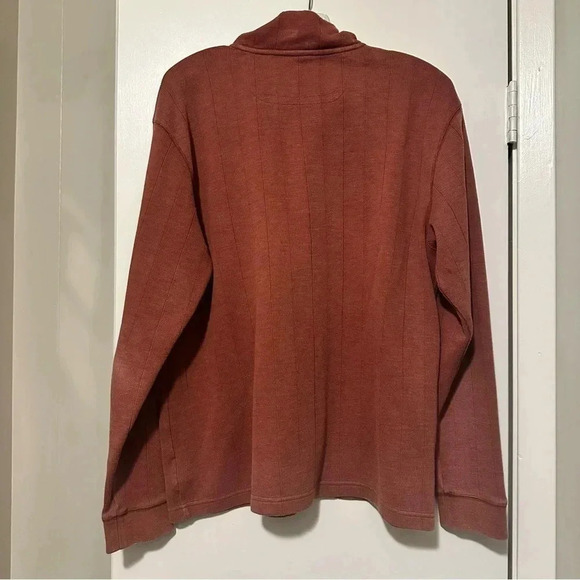 Columbia Men’s 1/4 zip sweater orange size L - Picture 3 of 6